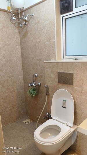 Bathroom in 1 BHK Apartment at JP Eminence, Andheri West – for Rent