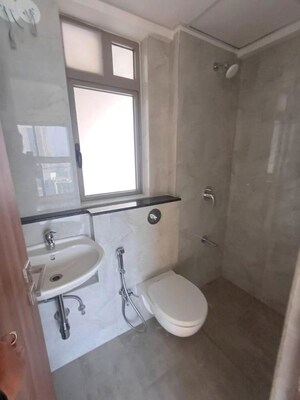 Bathroom in 1 BHK Apartment at Sheth Irene, Malad West – for Rent