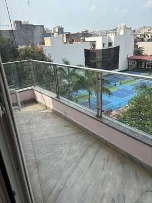 Balcony in 3 BHK Builder Floor at RWA Residential Society Sector 46, Sector 46 – for Rent