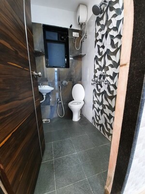 Bathroom in 1 BHK Apartment at Tulsi Aura Mumbai, Ghansoli – for Rent