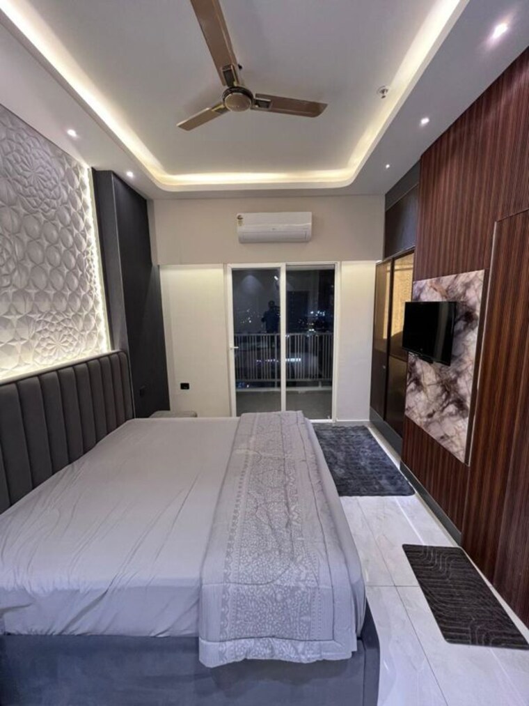Bedroom, pks-town-central Studio 650 Sq.Ft. Apartment In Sector 16b Greater Noida Greater Noida 10658785