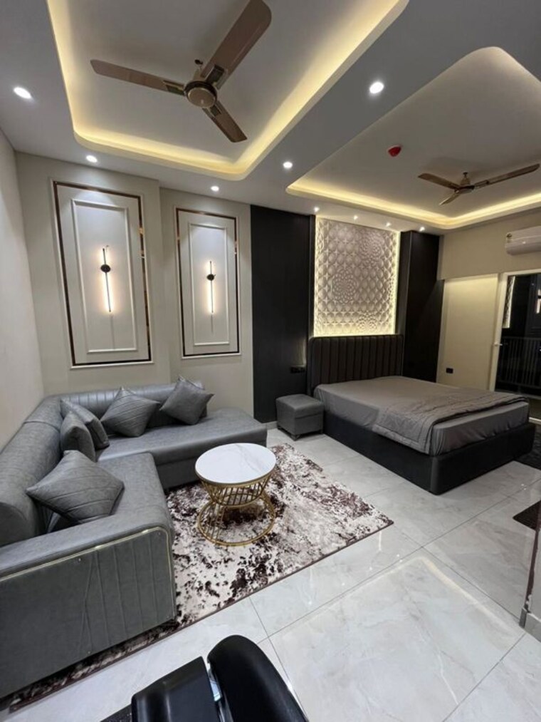 Living Room, pks-town-central Studio 650 Sq.Ft. Apartment In Sector 16b Greater Noida Greater Noida 10658785