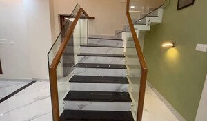 Staircase in 3 BHK Villa at Thirumalashettyhally – for Sale