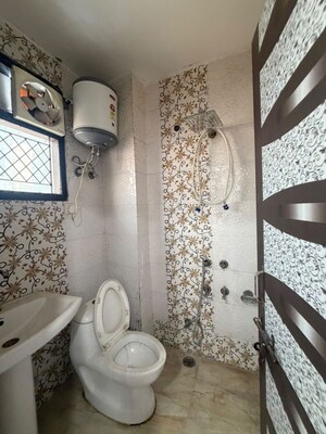 Bathroom in 2 BHK Builder Floor at Chattarpur – for Rent