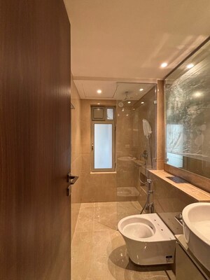 Bathroom in 3 BHK Apartment at Hiranandani Highland, Powai – for Rent