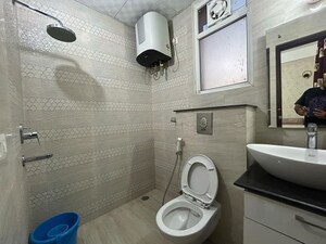 Bathroom in 1 BHK Apartment at Barnala Green Lotus Avenue, Ambala Highway – for Rent