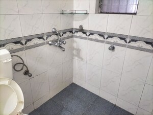 Bathroom in 3 BHK Apartment at Devi Vijay Park, Kondhwa – for Rent