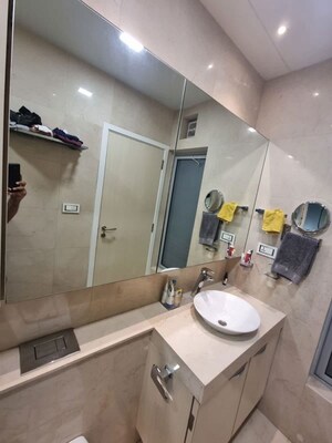 Bathroom in 3 BHK Apartment at Oberoi Realty Exquisite, Goregaon East – for Rent