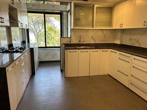 Kitchen in 3 BHK Apartment at Turf View CHS, Worli – for Rent