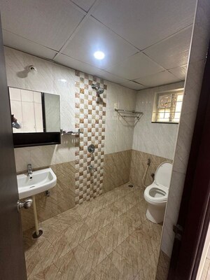 Bathroom in 3 BHK Apartment at ARR Ambaram Homes, Varthur – for Rent
