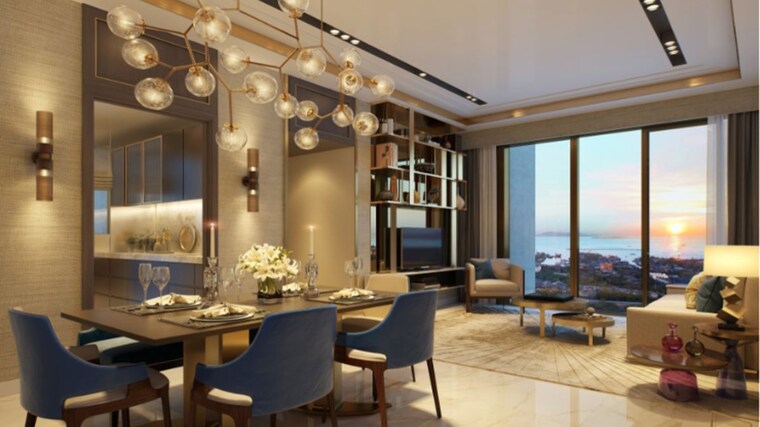Living Room, piramal-aranya 3 Bedroom 1050 Sq.Ft. Apartment In Byculla Mumbai 10659569