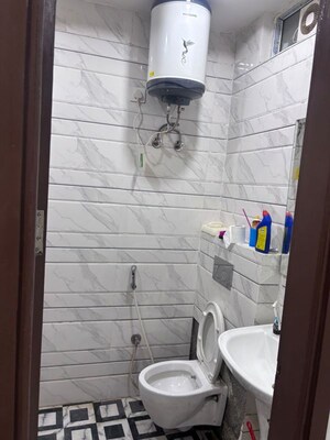 Bathroom in 3 BHK Builder Floor at Shiwalik Greens, Dhakoli – for Rent
