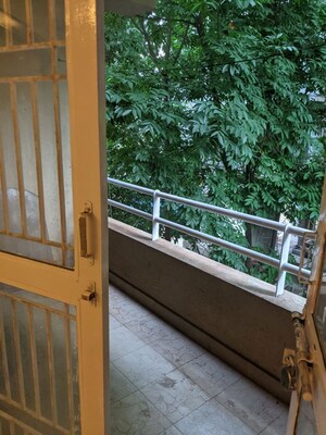 Balcony in 3 BHK Apartment at Brahma Baug, Sopan Baug – for Rent