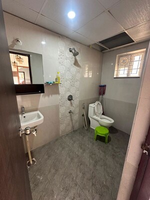 Bathroom in 3 BHK Apartment at RJR Patel Residency, Panathur – for Sale
