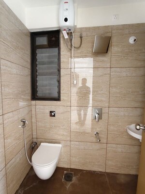 Bathroom in 2.5 BHK Apartment at Chandak 34 Park Estate, Goregaon West – for Sale