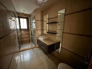 Staircase in 4 BHK Builder Floor at Panchsheel Park – for Sale