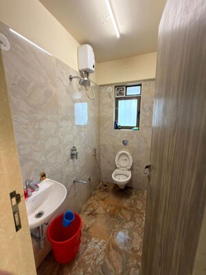Bathroom in 1 BHK Apartment at Adityaraj Breeze, Vikhroli East – for Rent