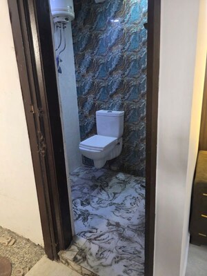 Bathroom in 1 BHK Builder Floor at Saket – for Rent