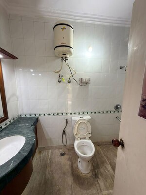 Bathroom in 2 BHK Builder Floor at East Of Kailash – for Rent