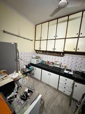 Kitchen in 2 BHK Builder Floor at Panchsheel Enclave – for Rent
