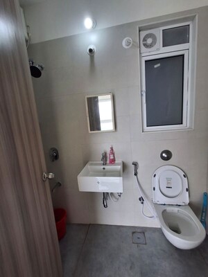 Bathroom in 1 BHK Apartment at Ashar Arize, Kalwa – for Rent