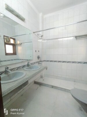 Bathroom in 4 BHK Builder Floor at Greater Kailash I – for Rent