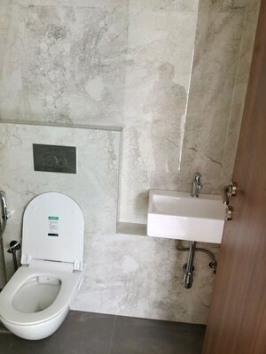 Bathroom in 2 BHK Apartment at RIPL Aikya Roots, Vikhroli West – for Rent