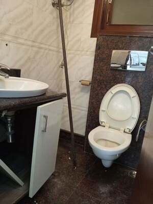 Bathroom in 3 BHK Builder Floor at Sarvapriya Vihar – for Rent