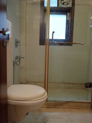 Bathroom in 3 BHK Builder Floor at Sarvapriya Vihar – for Rent
