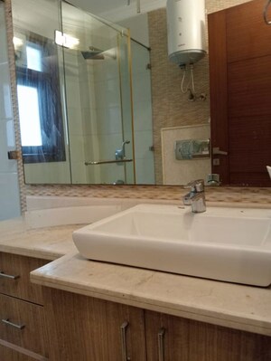 Bathroom in 3 BHK Builder Floor at Sarvapriya Vihar – for Rent