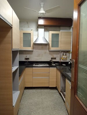Kitchen in 3 BHK Builder Floor at Sarvapriya Vihar – for Rent
