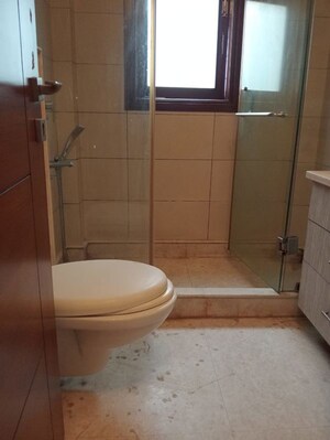 Bathroom in 3 BHK Builder Floor at Sarvapriya Vihar – for Rent