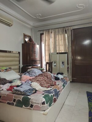 Bedroom in 3 BHK Builder Floor at Kalkaji – for Rent