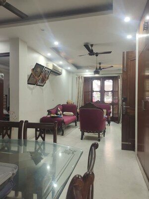 Living Room in 3 BHK Builder Floor at Kalkaji – for Rent