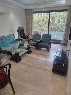 Living Room in 3 BHK Builder Floor at Jungpura Extension – for Rent