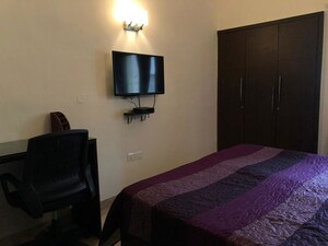 Living Room in 1 RK Builder Floor at Greater Kailash I – for Rent