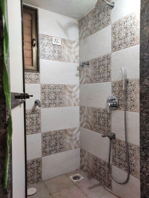 Bathroom in 1 BHK Apartment at Aabhirup Apartment, Kopar Khairane – for Rent