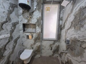 Bathroom in 1 BHK Builder Floor at Sushant Lok I – for Rent