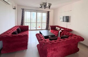 Living Room in 4 BHK Apartment at BPTP Park Prime, Sector 66 – for Rent