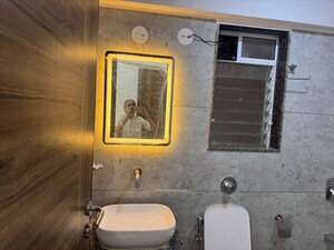 Bathroom in 2 BHK Apartment at Sri Zynergy, Suman Nagar – for Rent