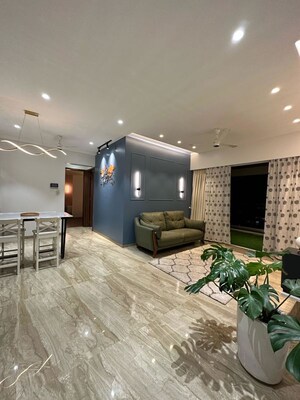 Living Room in 4 BHK Apartment at Multicon Periwinkle, Baner – for Rent