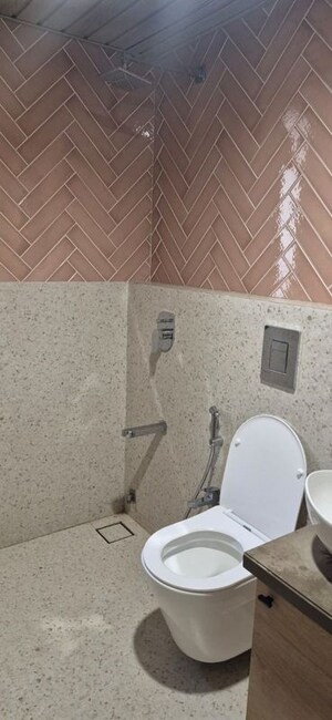 Bathroom in 2 BHK Apartment at Sheth Vasant Lawns, Laxmi Nagar – for Rent