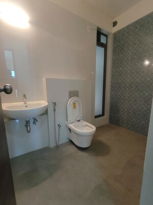 Bathroom in 3 BHK Apartment at Raj Infinia, Malad West – for Rent