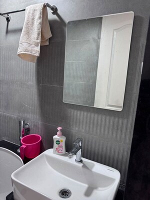 Bathroom in 2 BHK Apartment at Sree Mangal Wisteriaa, Wakad – for Rent