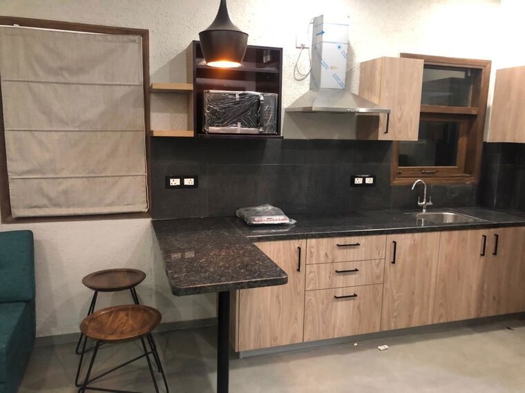Kitchen, ansal-sushant-lok-i 1 Bedroom 850 Sq.Ft. Builder Floor In Sector 43 Gurgaon 10660572