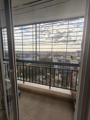 Balcony in 3 BHK Apartment at Coevolve Northern Star, Thanisandra – for Rent