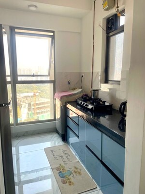 Kitchen in 1 BHK Apartment at Lodha Crown Quality Homes, Majiwada – for Rent