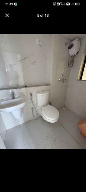 Bathroom in 1.5 BHK Apartment at Runwal Gardens, Dombivli East – for Rent