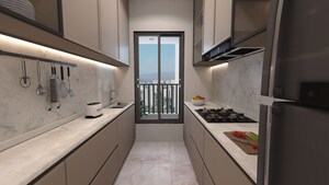 Kitchen in 1 BHK Apartment at JP North Celeste, Mira Road – for Rent
