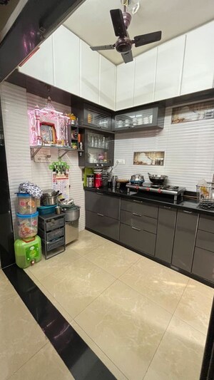 Kitchen in 1 BHK Apartment at Green Acres Apartment, Waghbil – for Rent